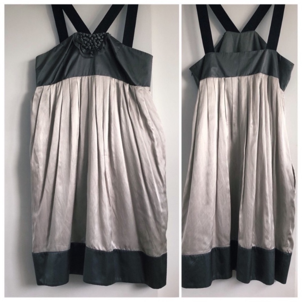 Club Monaco Satin Silk Cocktail Dress - Picture 3 of 9